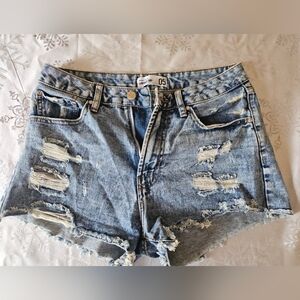 REFUGE Distressed Rips Denim Shorts Vintage Y2k Sz 5